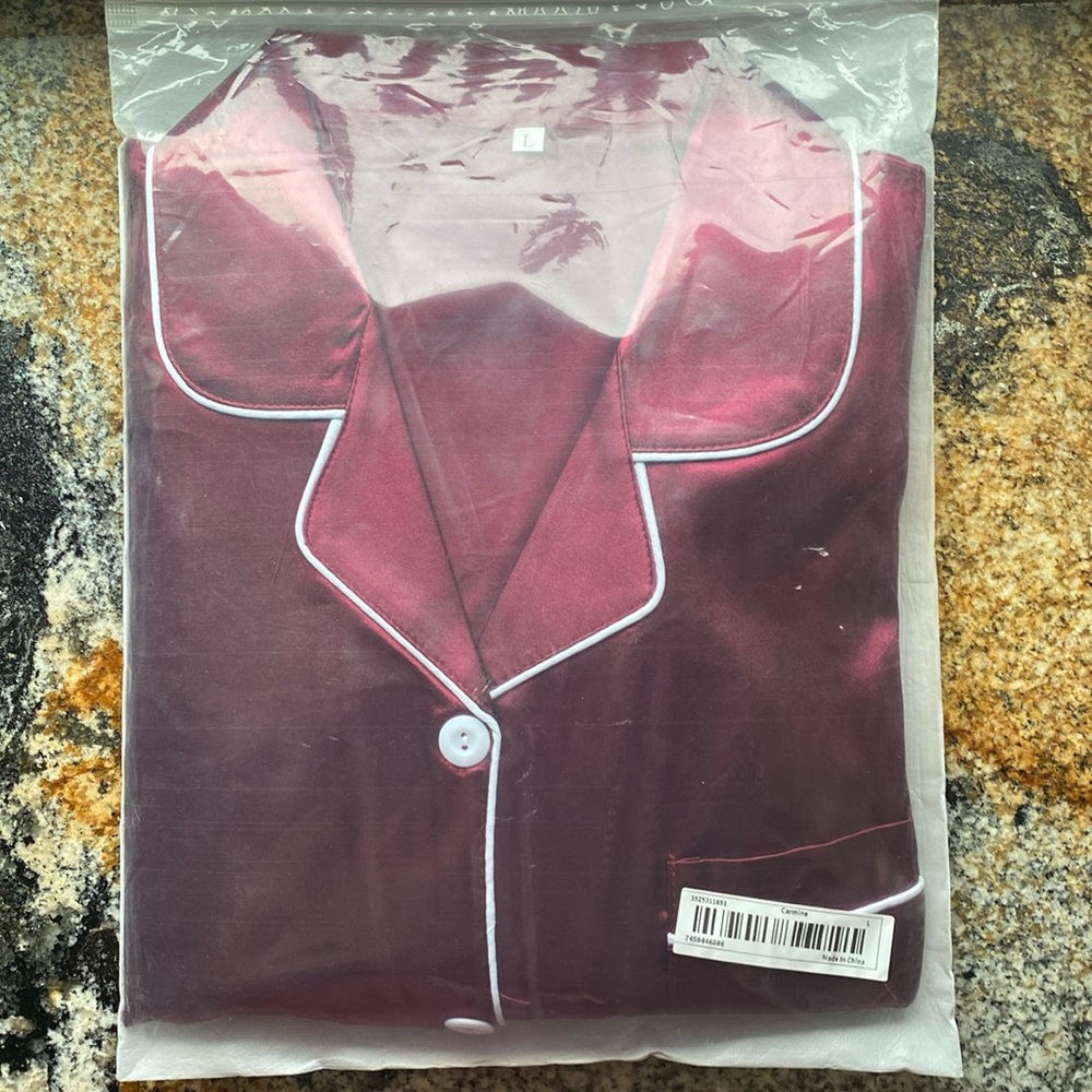 BRAND NEW! Women’s Luxurious Night Gown, color Carmine (Cabernet/Red Wine)